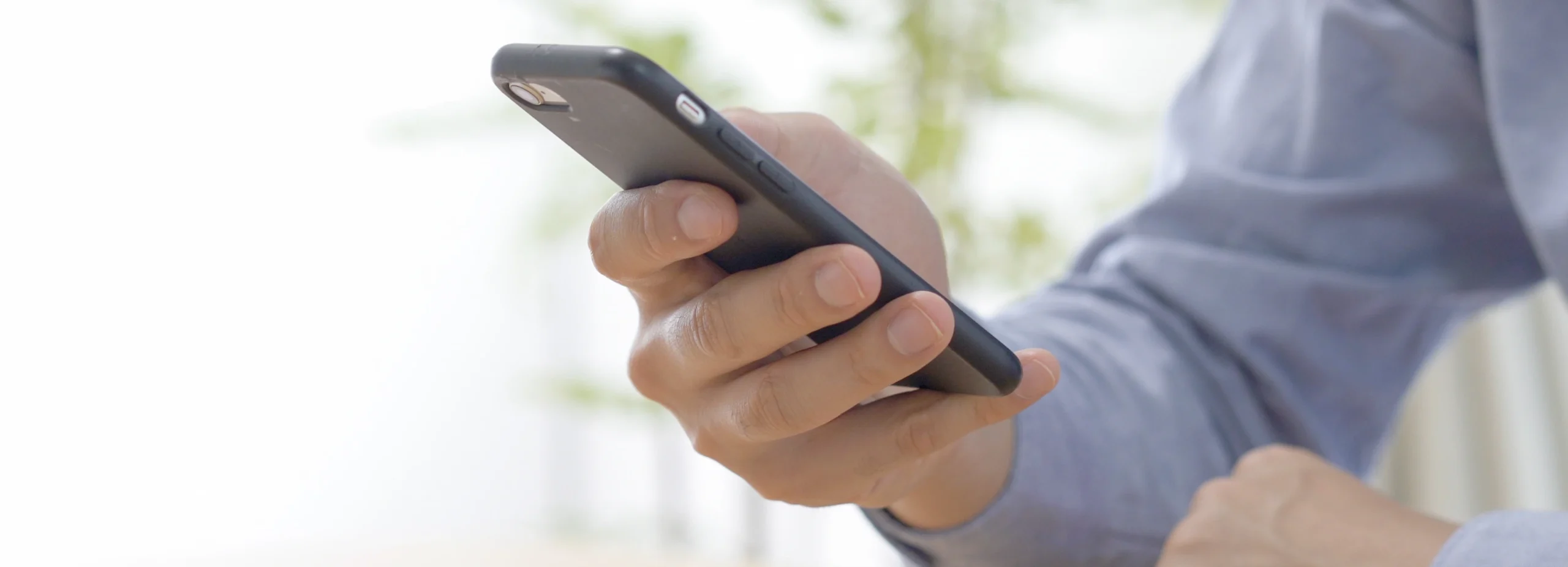 man using a cell phone